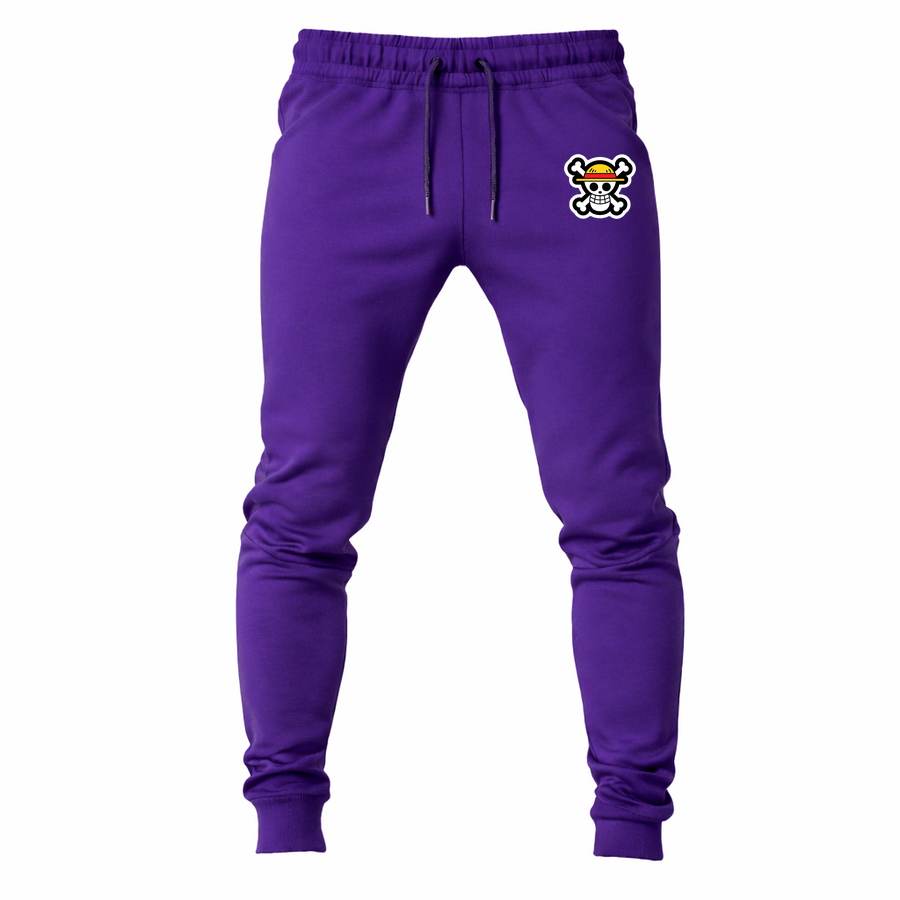 StrawHat Luffy Cartoon joggers sweatpants - Purple