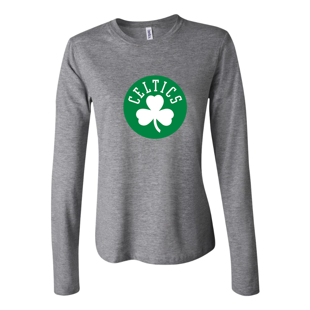 Women's Boston Celtics Long Sleeve T-Shirt - Gray
