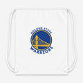 Golden State Warriors Blue Drawstring Bag - White