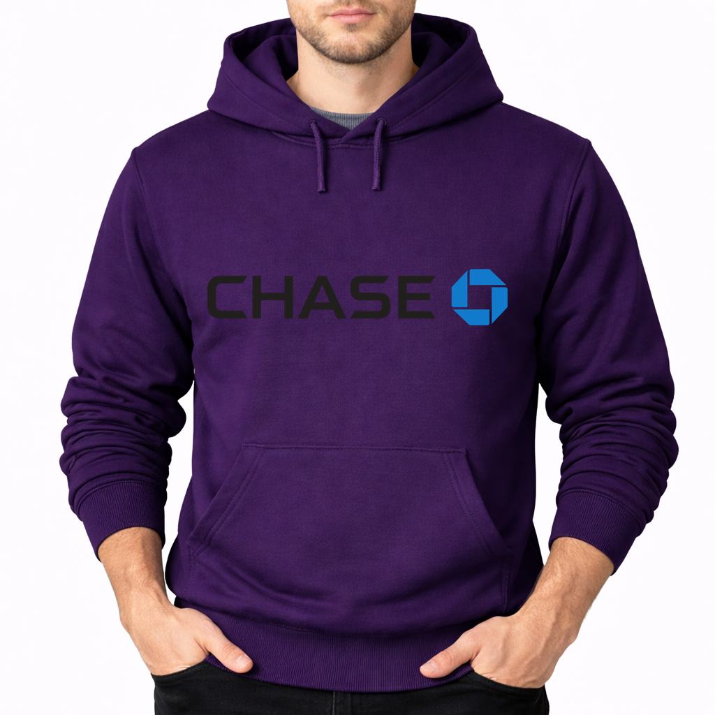 Men's Chase Black Pullover Hoodie - Purple