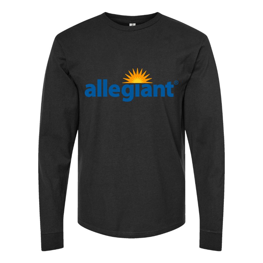 Men's Allegiant Air Long sleeves Cotton Blend T-Shirt - Black
