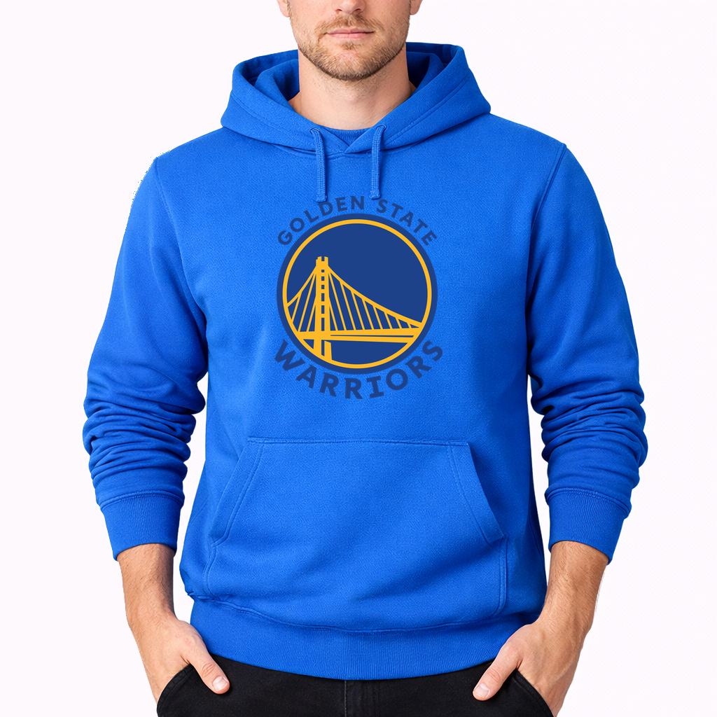 Men's Golden State Warriors Blue Pullover Hoodie - Azure