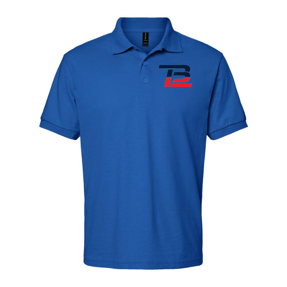 Men's Tom Brady 12 Dry Blend Polo - Blue