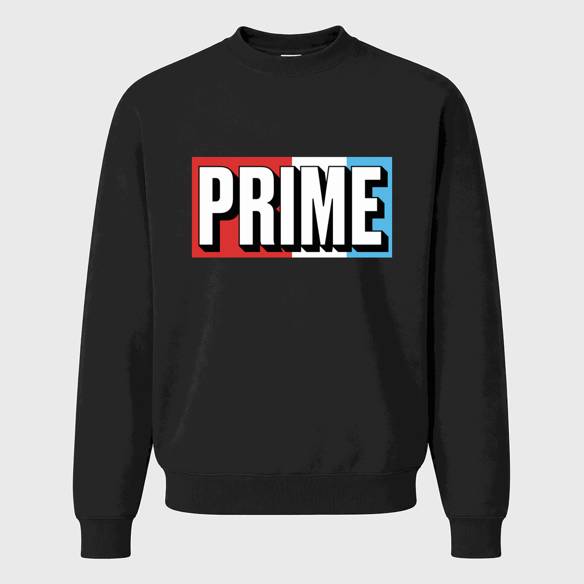 Men's PRIME Drink Crewneck Sweatshirt - Black