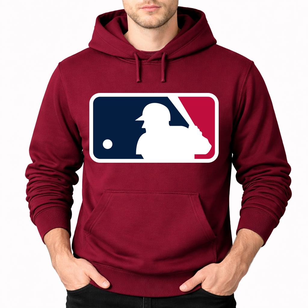 Men's Major League Baseball Pullover Hoodie - Burgundy