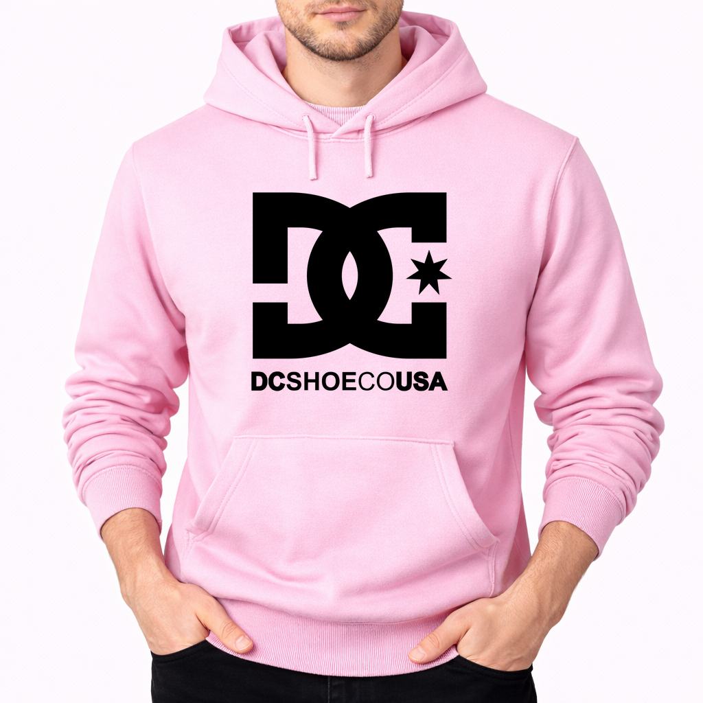 Men's DC Pullover Hoodie - Pink