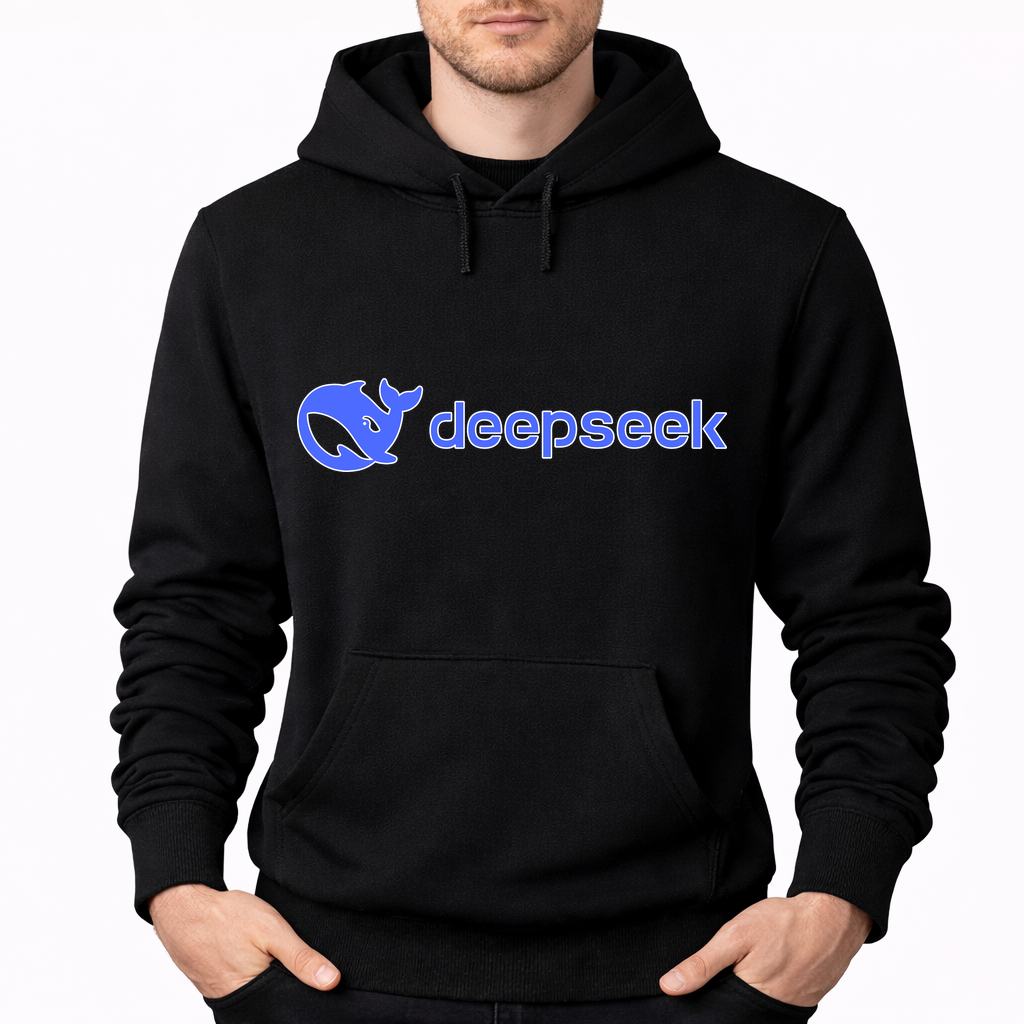 Men's Deepseek Pullover Hoodie - Black