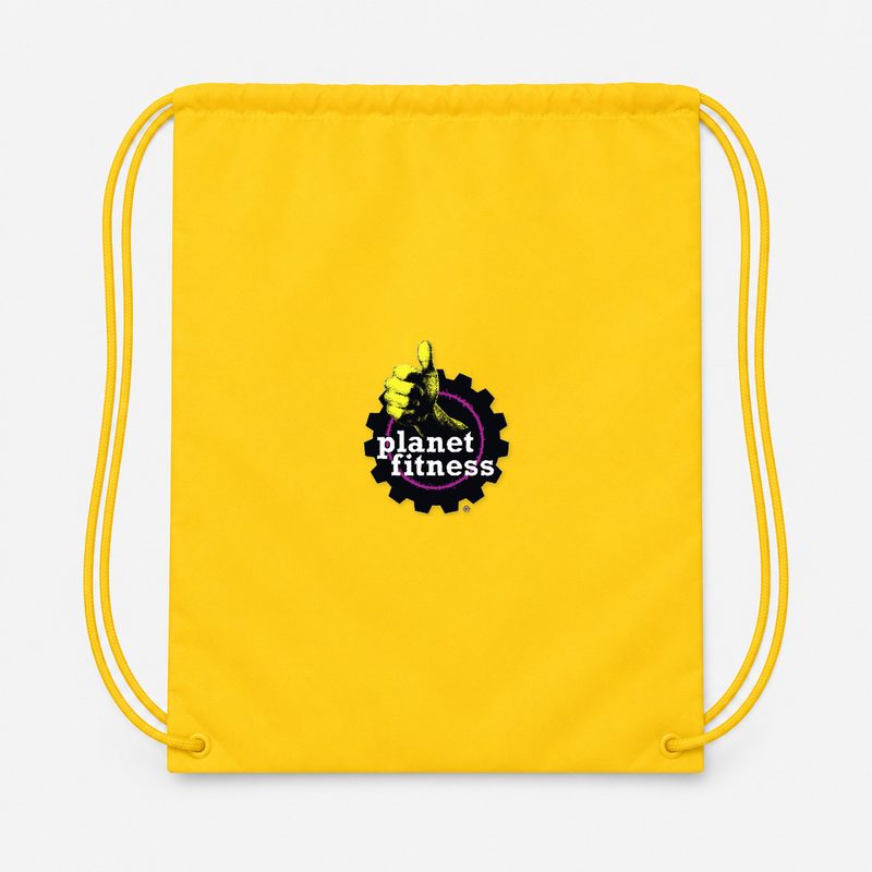 Planet Fitness Drawstring Bag - Yellow