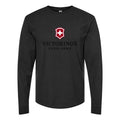 Men's Victorinox Swiss Army Long sleeves Cotton Blend T-Shirt - Black
