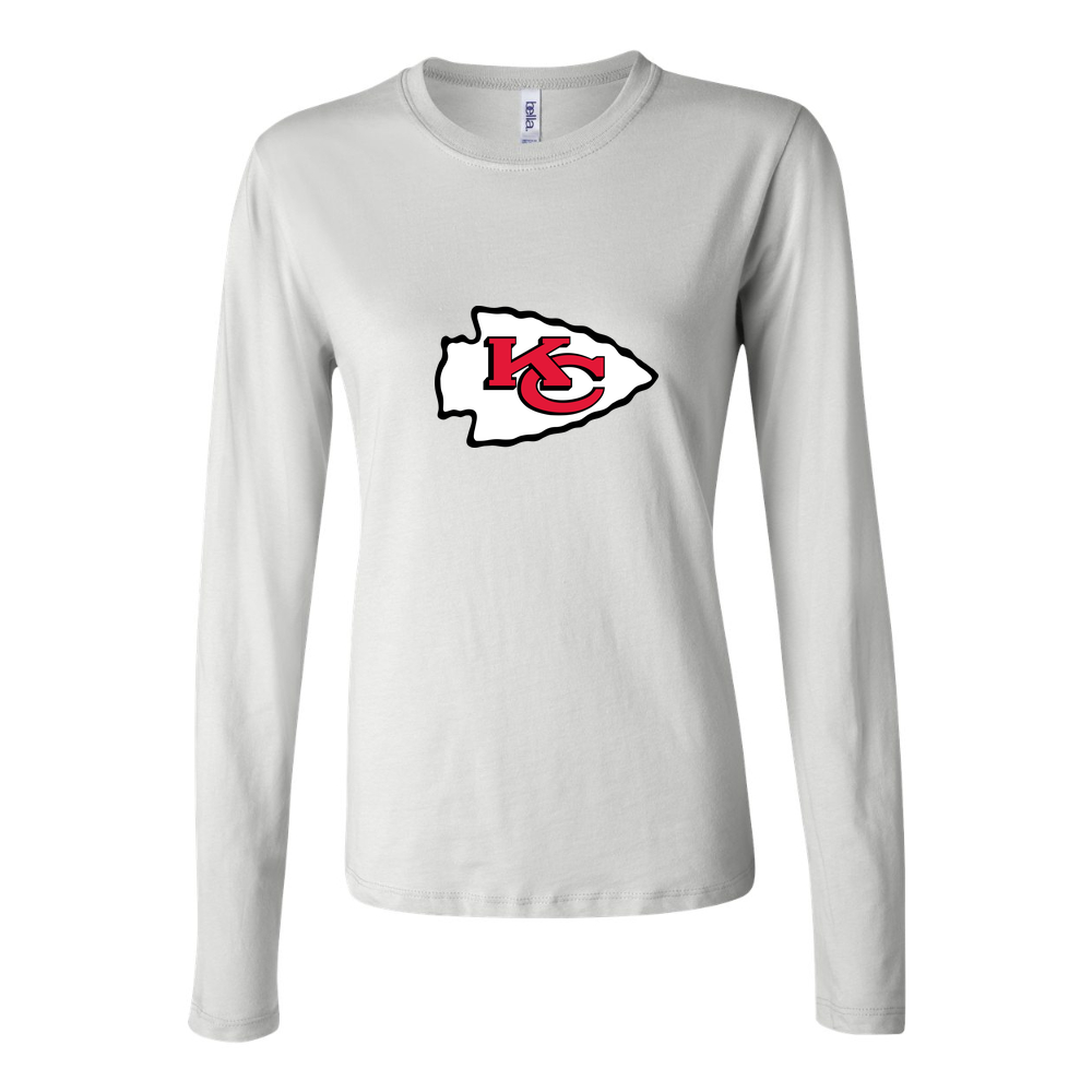 Women's Kansas City Chiefs Long Sleeve T-Shirt - White