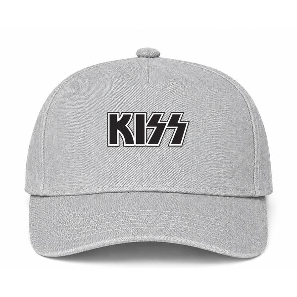 KISS Logo Gray Dad Baseball Cap Hat
