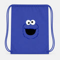 Cookie Monster Drawstring Bag - Blue