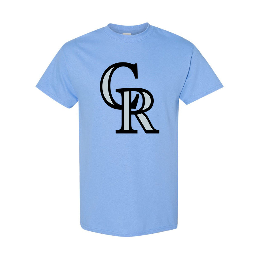 Men's Colorado Rockies Cotton T-Shirt - Sky Blue