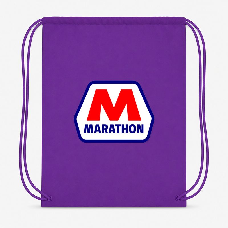 Marathon Drawstring Bag - Purple