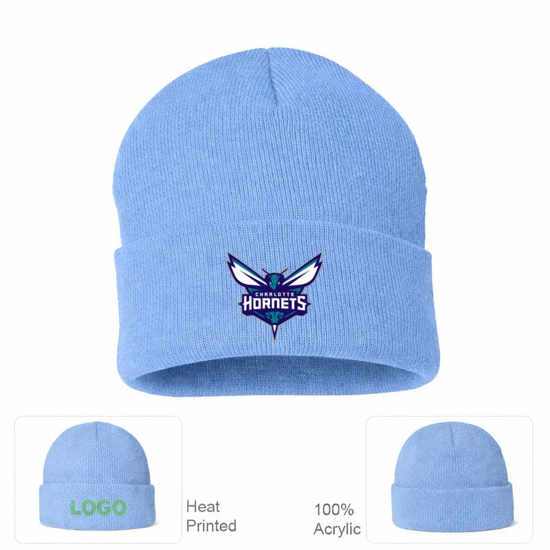 Charlotte Hornets Sky Blue Beanie Hat