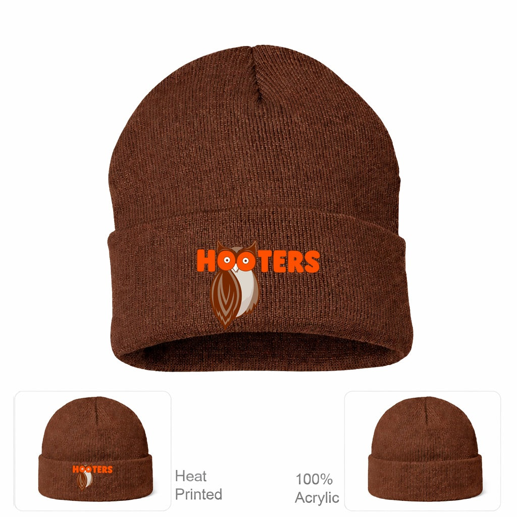 Hooters Beanie Hat - Brown