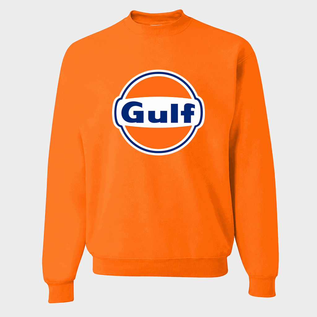 Men's Gulf Oil Crewneck Sweatshirt - Orange
