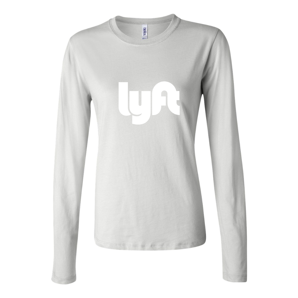 Women's Lyft logo white Long Sleeve T-Shirt - White