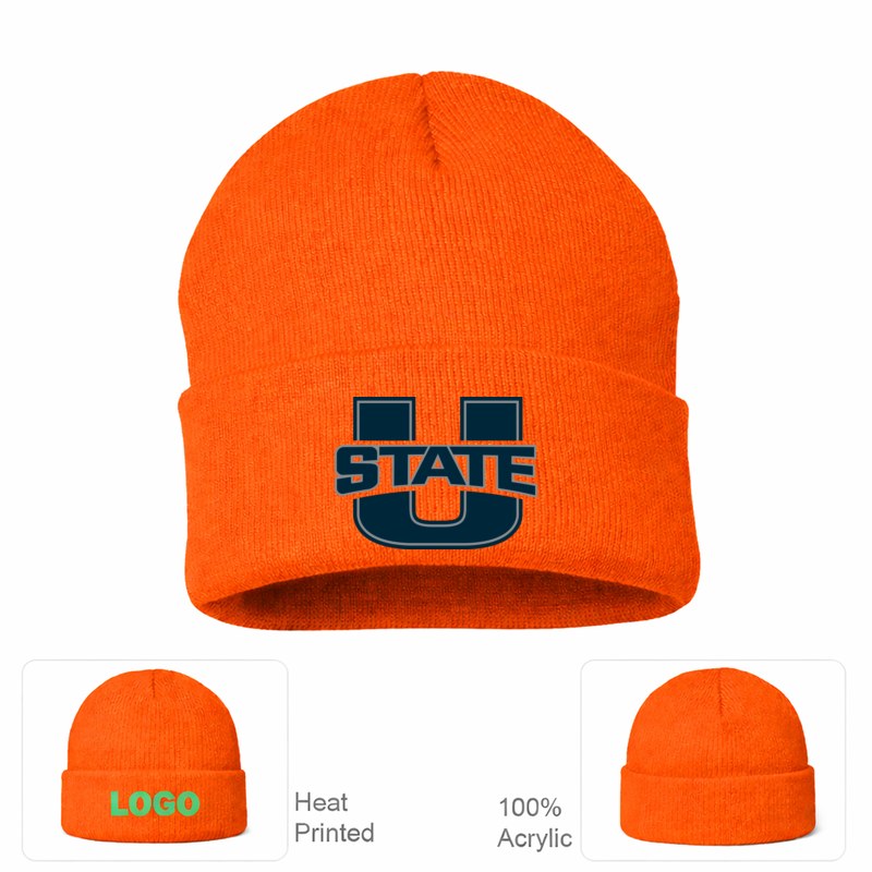 Utah State Aggies Orange Beanie Hat