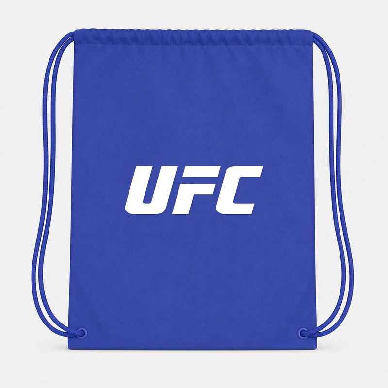 UFC White Drawstring Bag - Blue