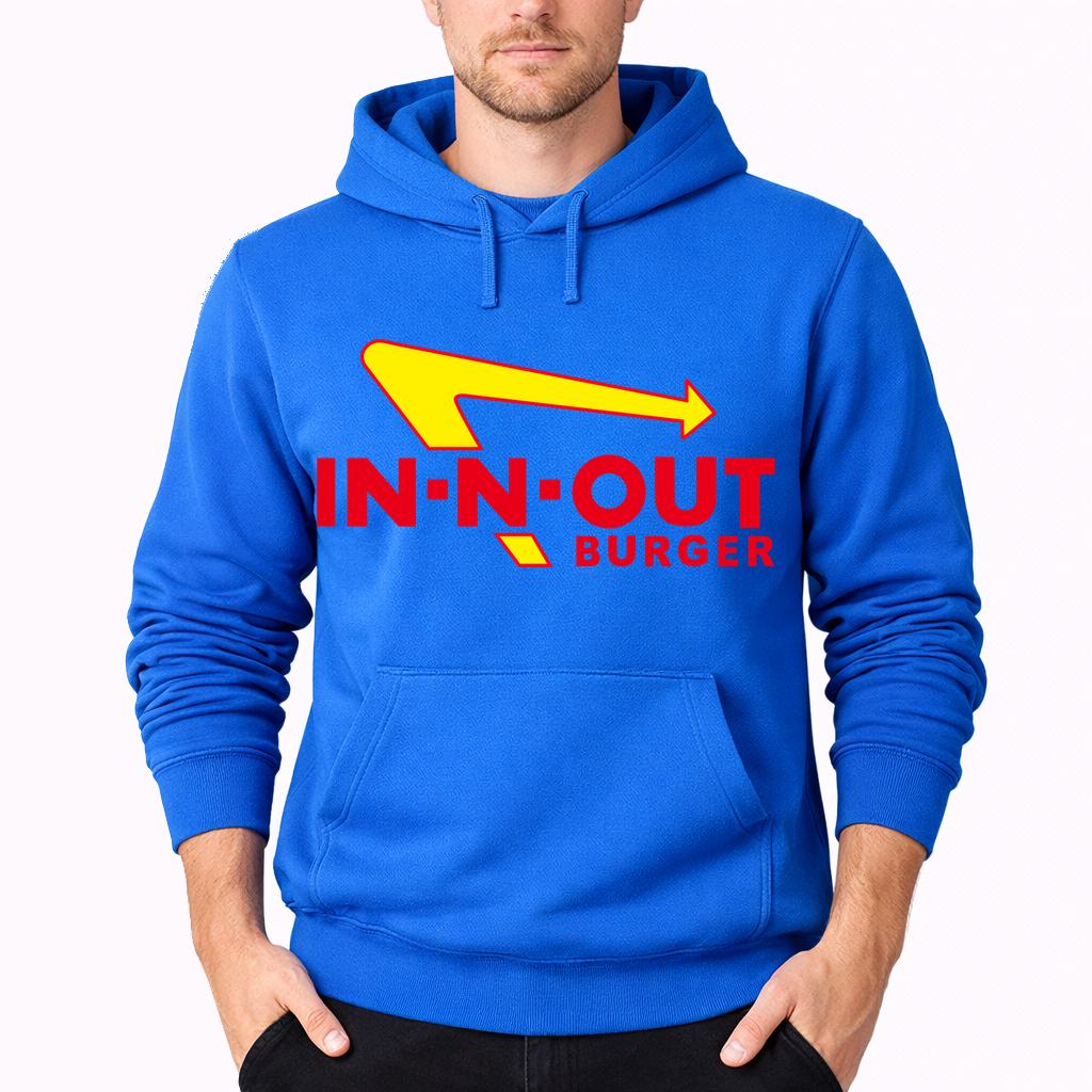 Men's In-N-Out Burger Pullover Hoodie - Azure