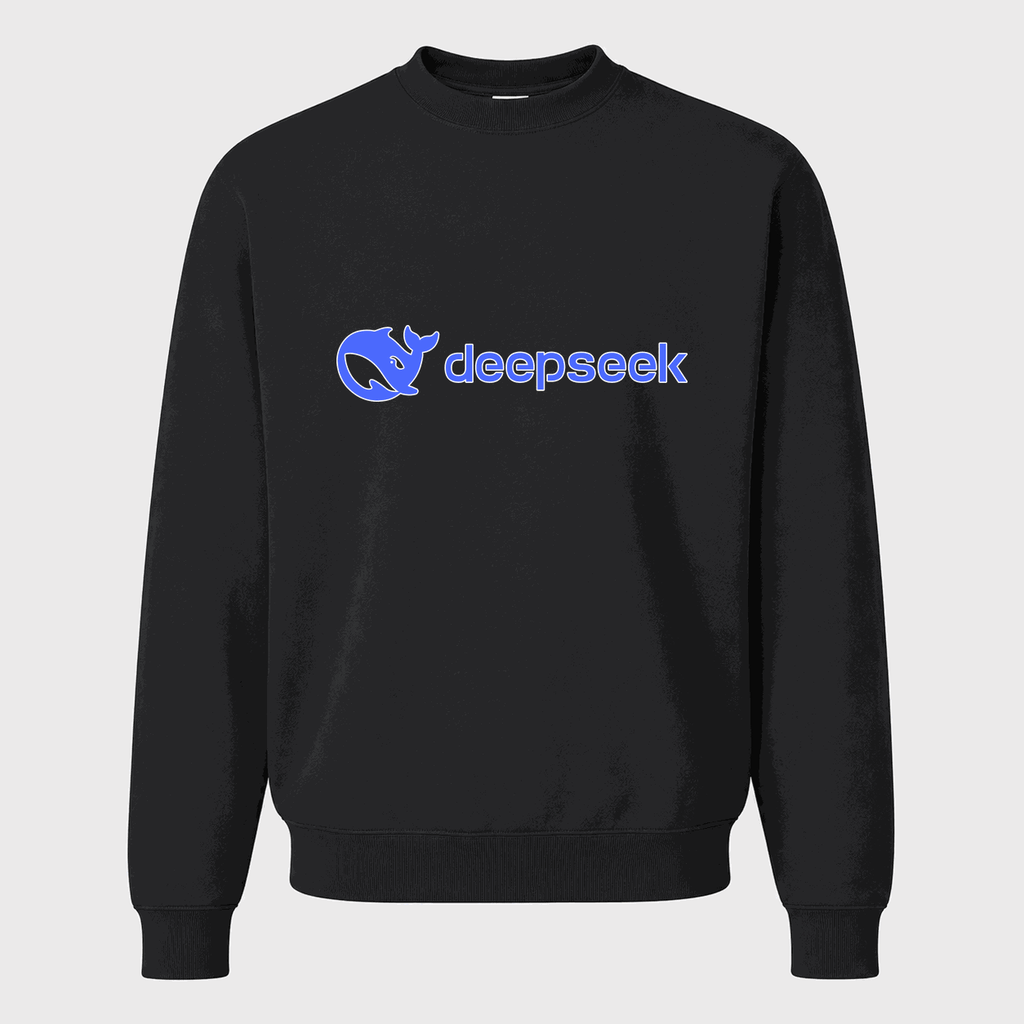 Men's DeepSeek Crewneck Sweatshirt - Black