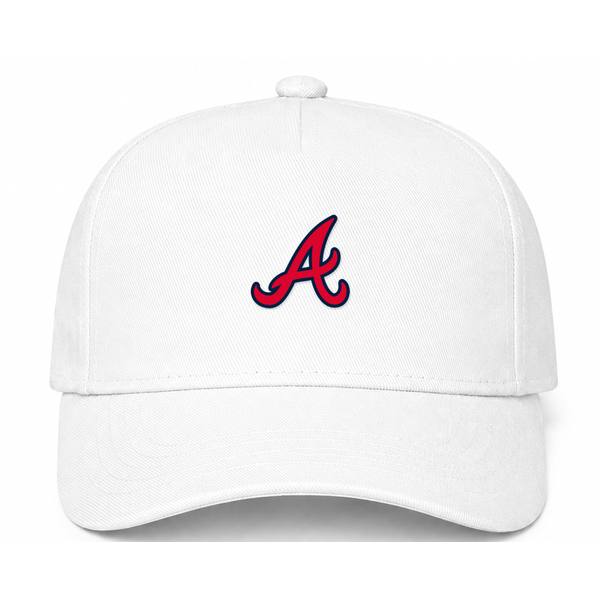 Atlanta Braves MLB Logo White Dad Baseball Cap Hat