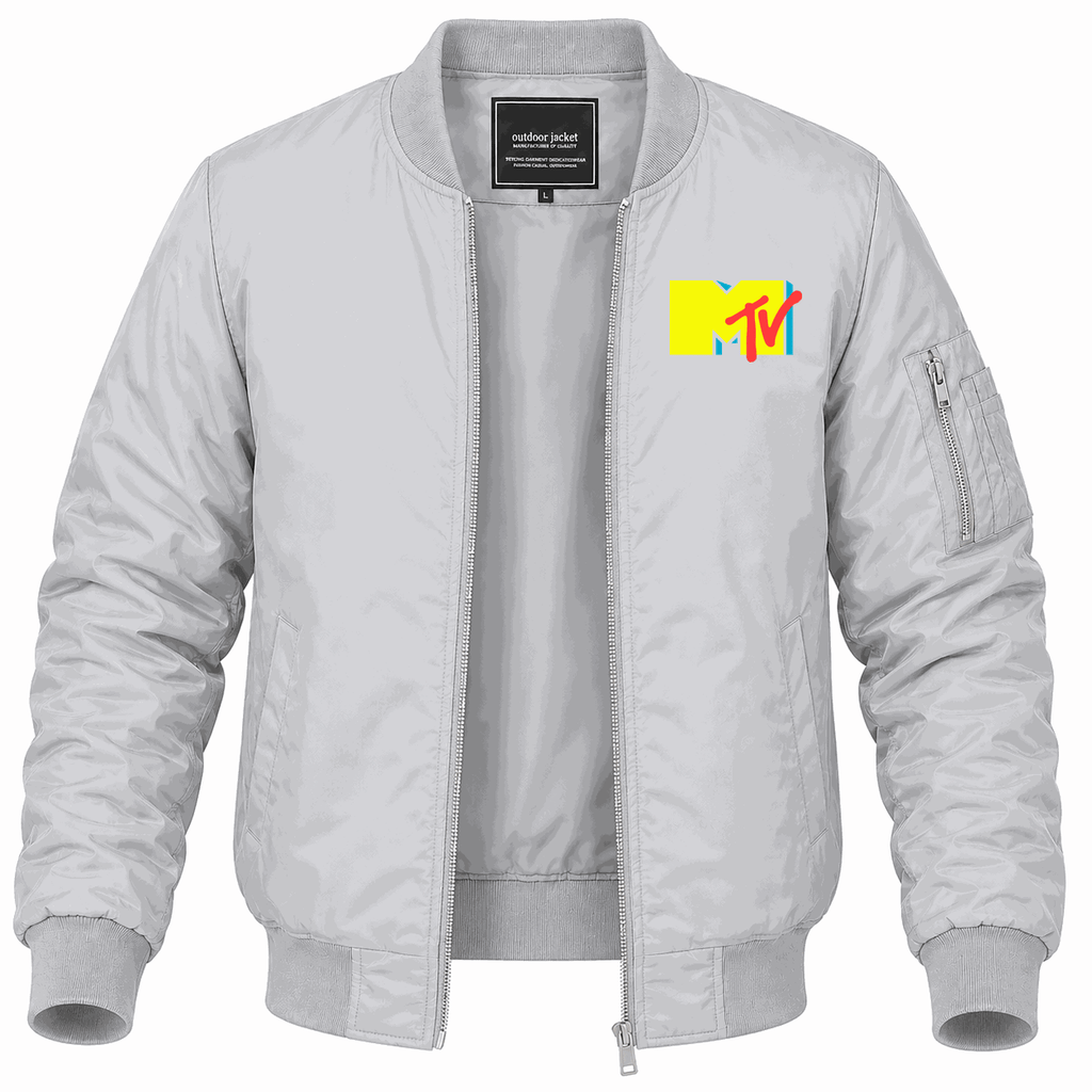 Men's MTV Lightweight Bomber Jacket - Gray