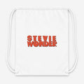 Stevie Wonder Drawstring Bag - White