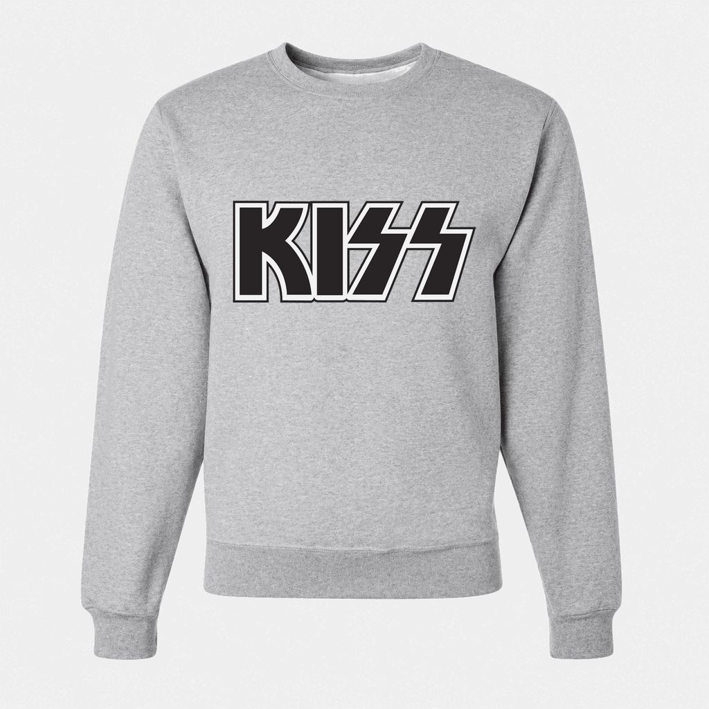 Men's KISS Crewneck Sweatshirt - Gray