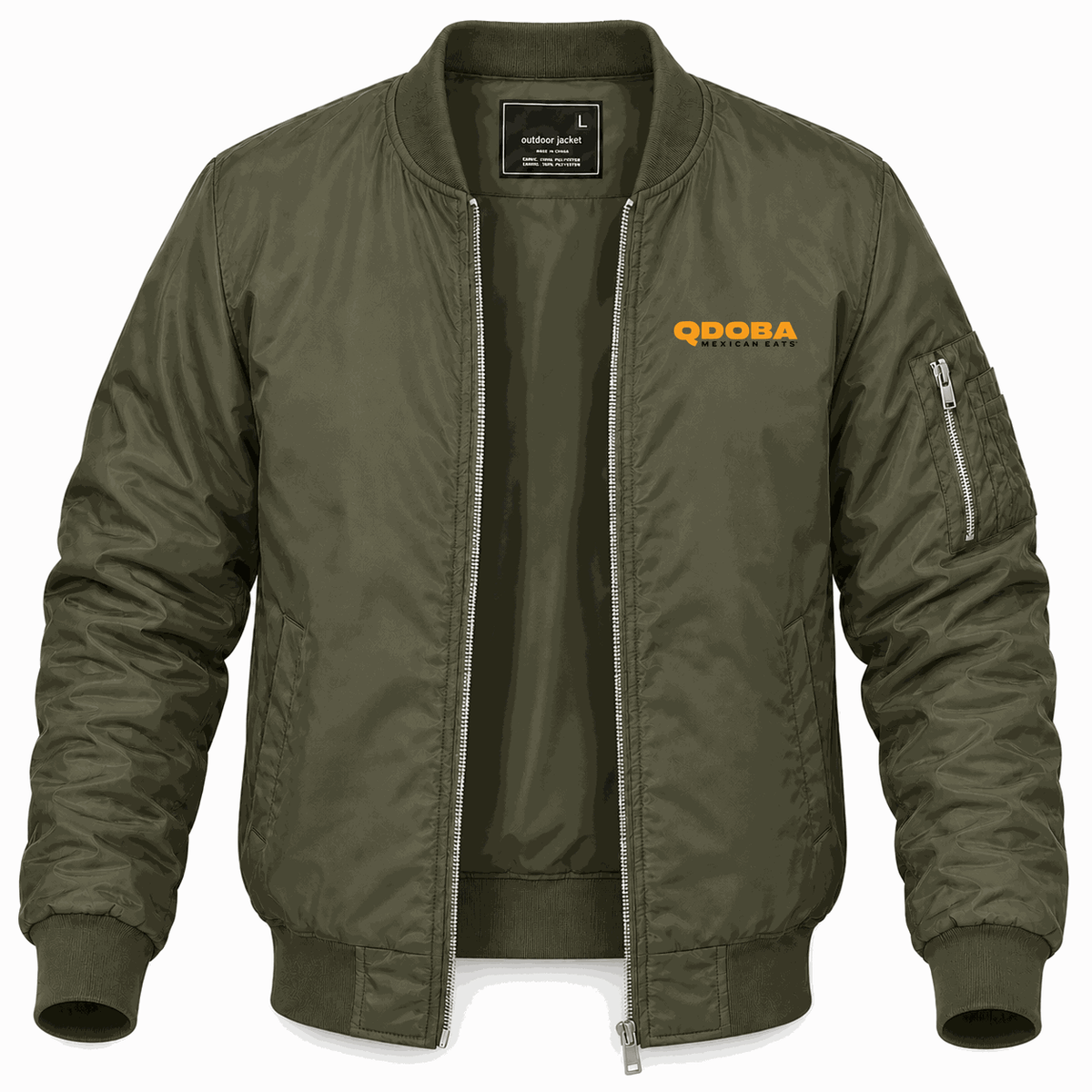 Men's Qdoba Lightweight Bomber Jacket - Army Green
