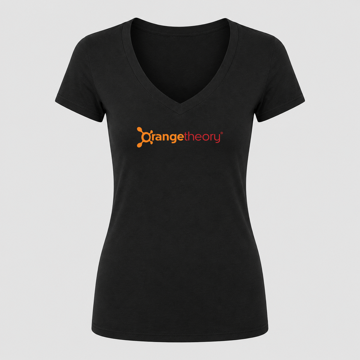 Women's Orangetheory Fitness V Neck T-Shirt in black
