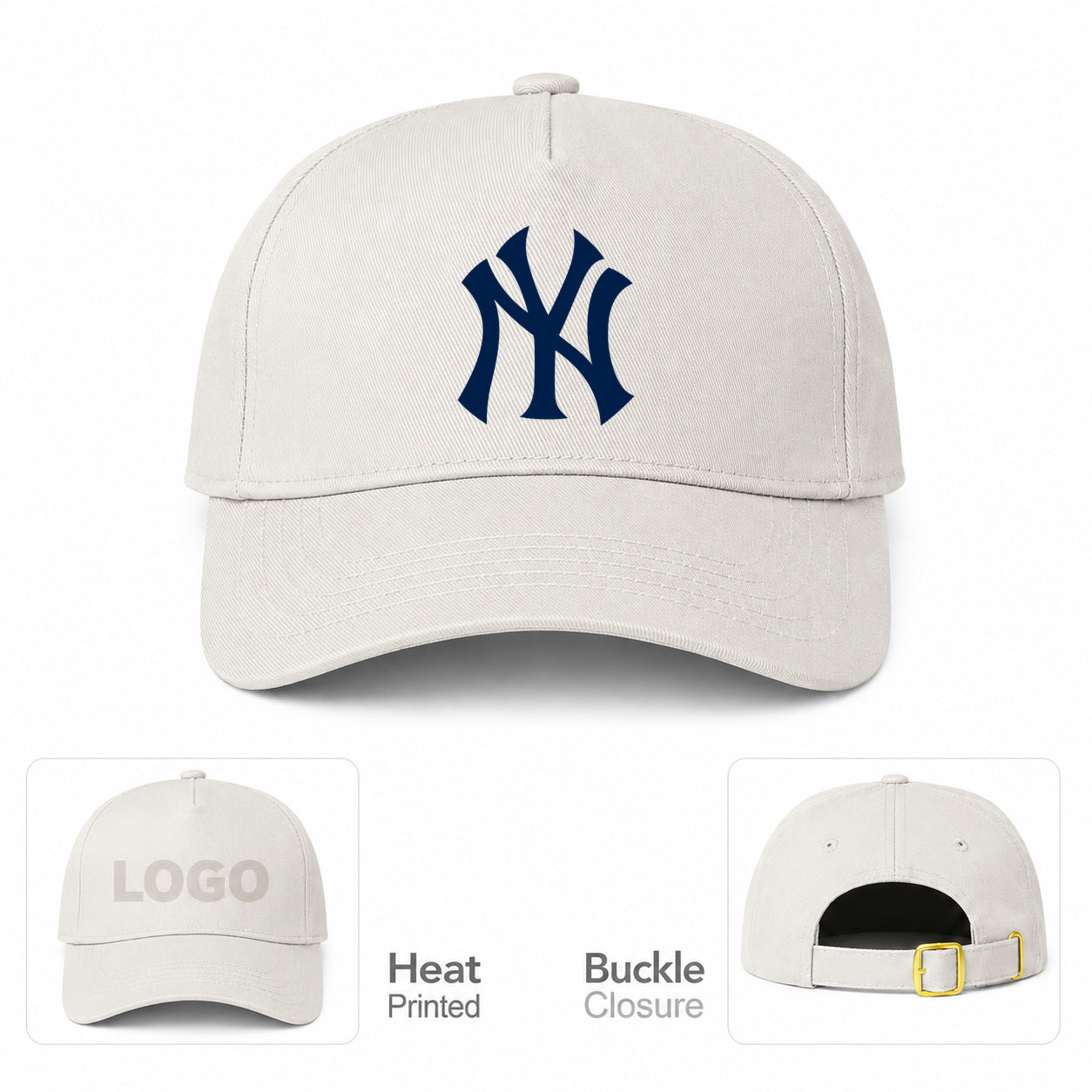 MLB New York Yankees Baseball Cap Hat - Beige