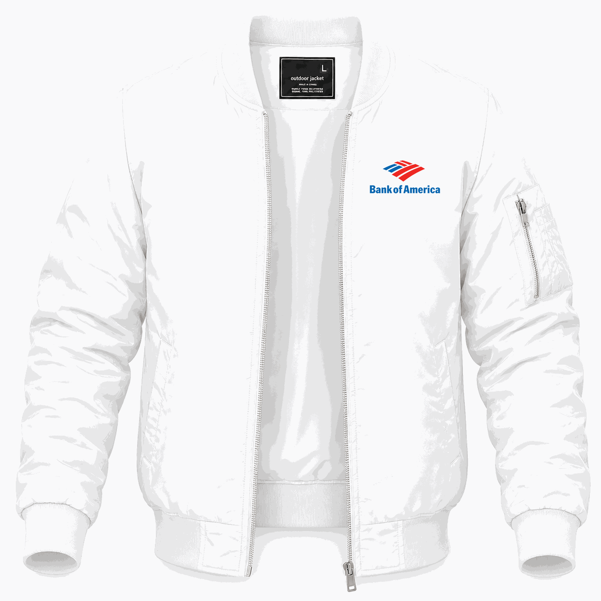 Men's Bank of America Lightweight Bomber Jacket - White