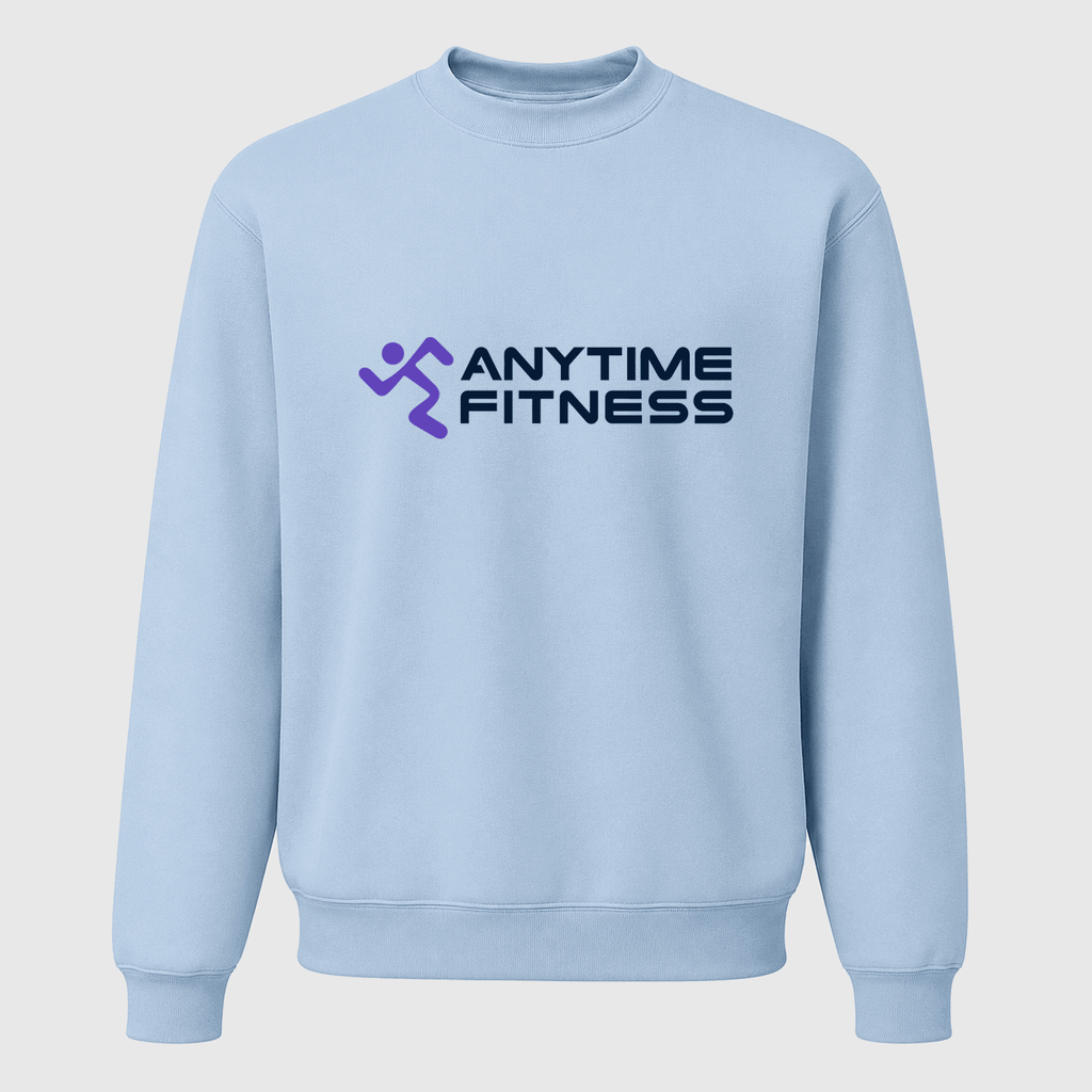 Men's Anytime Fitness Crewneck Sweatshirt - Sky Blue