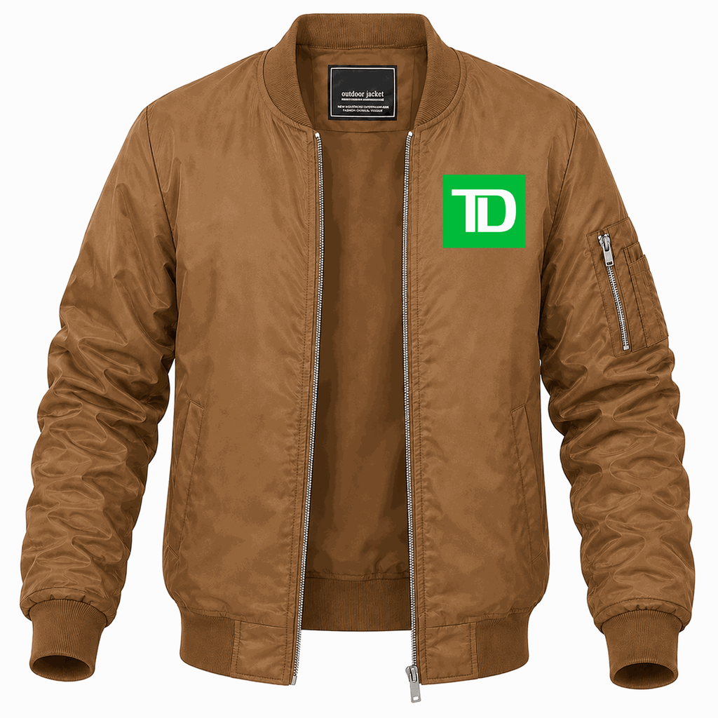 Men's TD Bank Lightweight Bomber Jacket - Brown