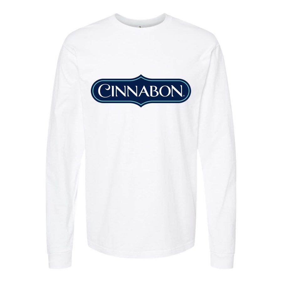 Men's Cinnabon Long sleeves Cotton Blend T-Shirt - White