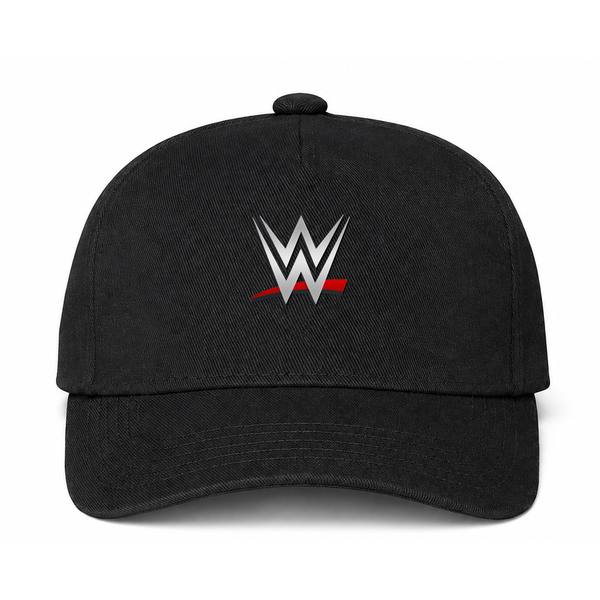 WWE Wrestling Logo Black Dad Baseball Cap Hat