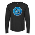 Men's DC-Comics-Logo Long sleeves Cotton Blend T-Shirt - Black