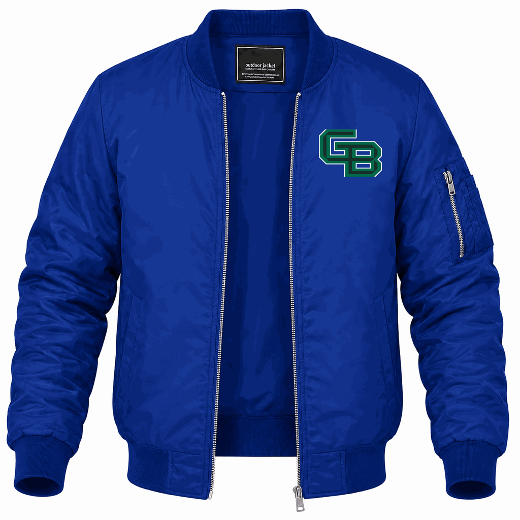 Men's Wisconsin Green Bay Phoenix Logo Lightweight Bomber Jacket - Blue