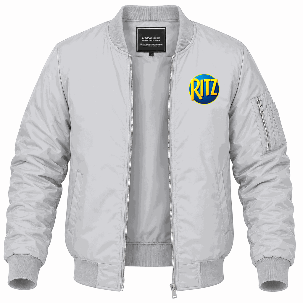 Men's Ritz Mondelez Lightweight Bomber Jacket - Gray