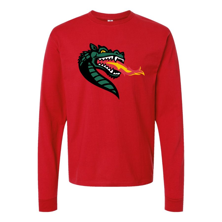 Men's UAB Blazers Logo Long sleeves Cotton Blend T-Shirt - Red