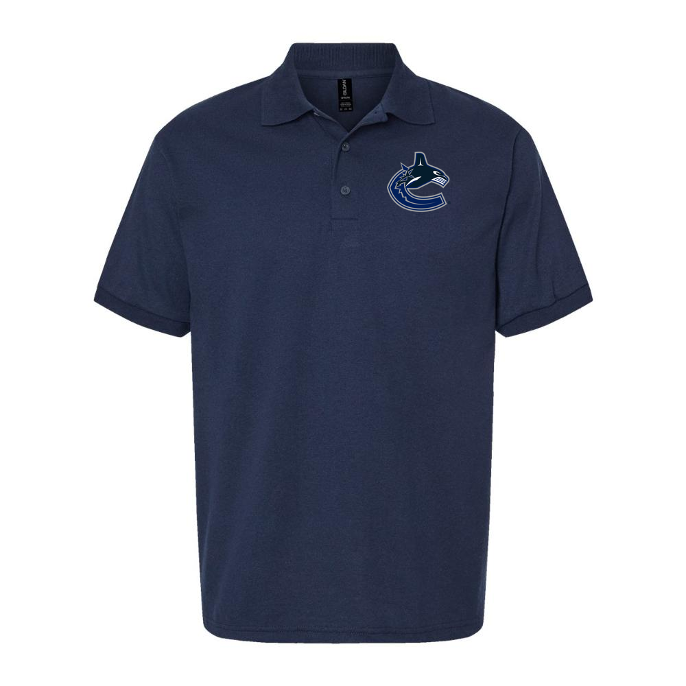 Men's Vancouver Canucks Dry Blend Polo - Navy