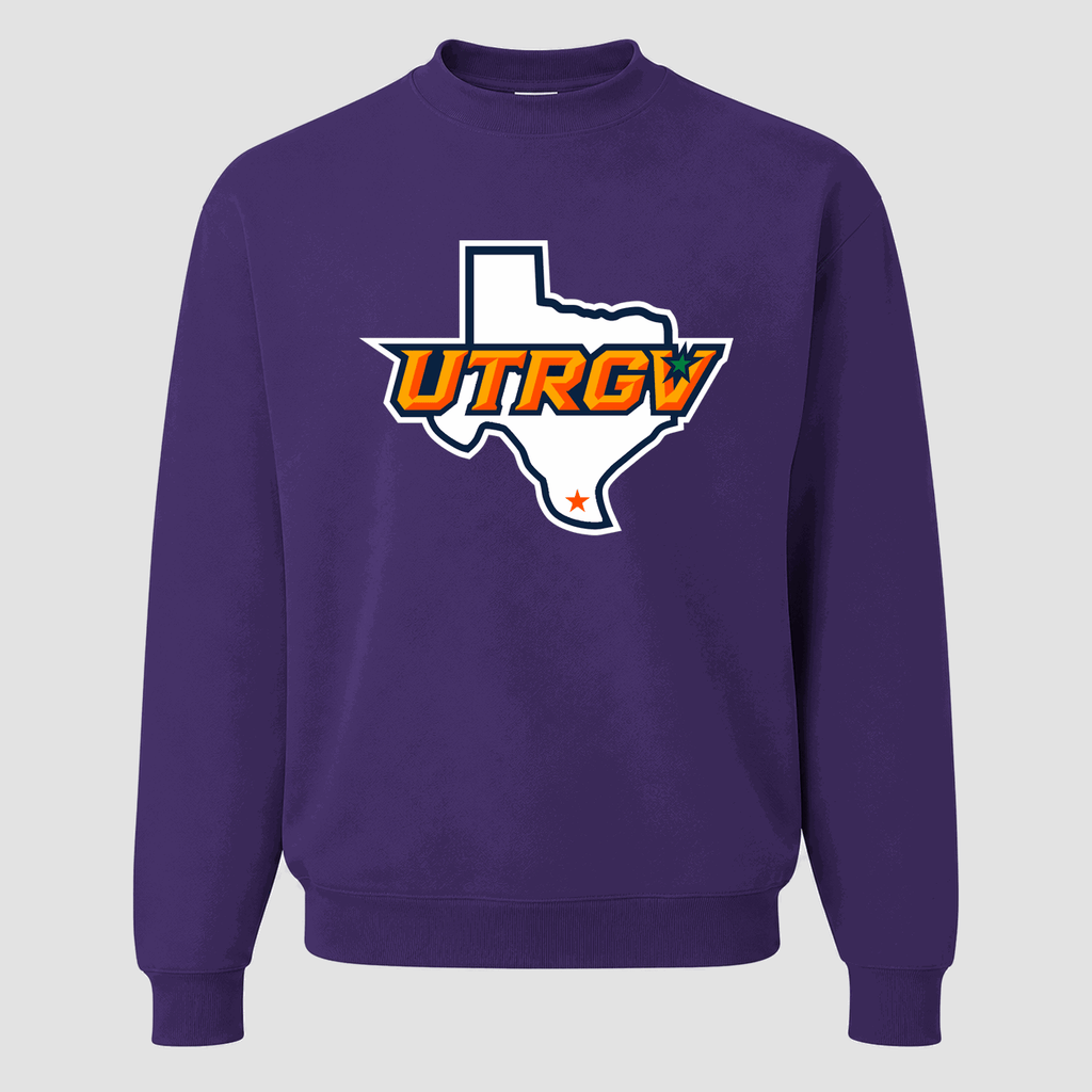 Men's UTRGV Vaqueros Crewneck Sweatshirt - Purple