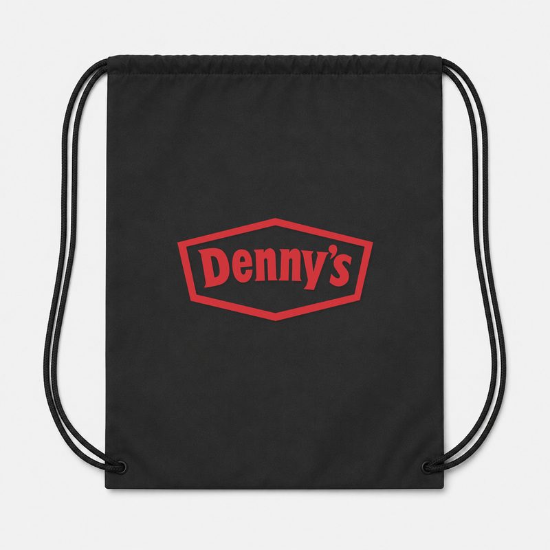 Dennys Drawstring Bag - Black