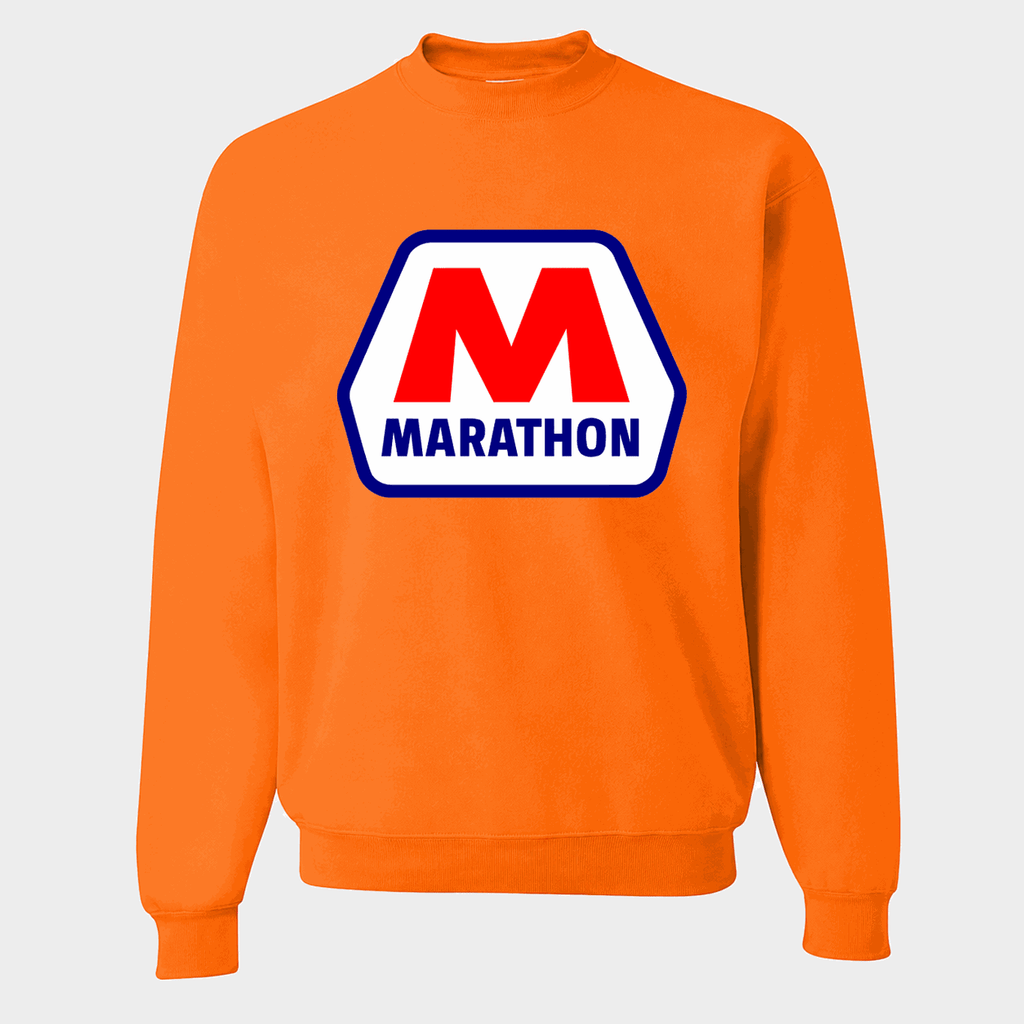 Men's Marathon Crewneck Sweatshirt - Orange