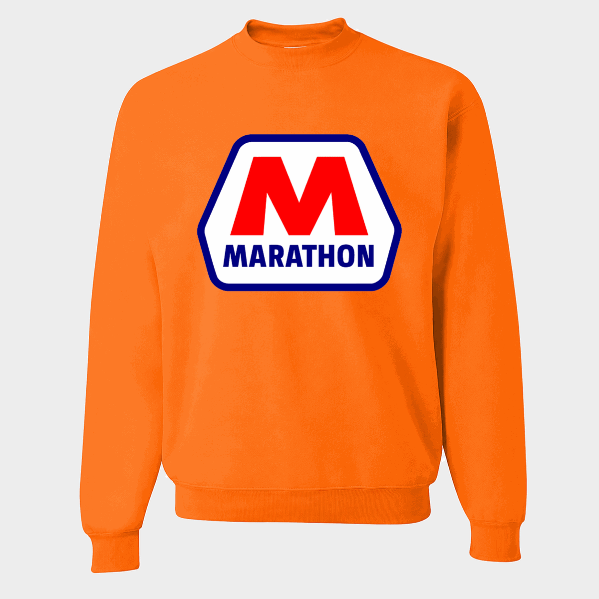 Men's Marathon Crewneck Sweatshirt - Orange