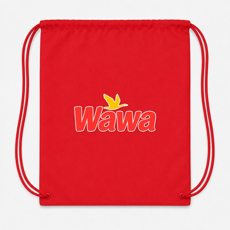 Wawa Gas Station Drawstring Bag - Red