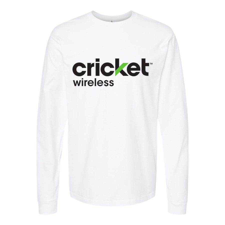 Men's Cricket Wireless Long sleeves Cotton Blend T-Shirt - White