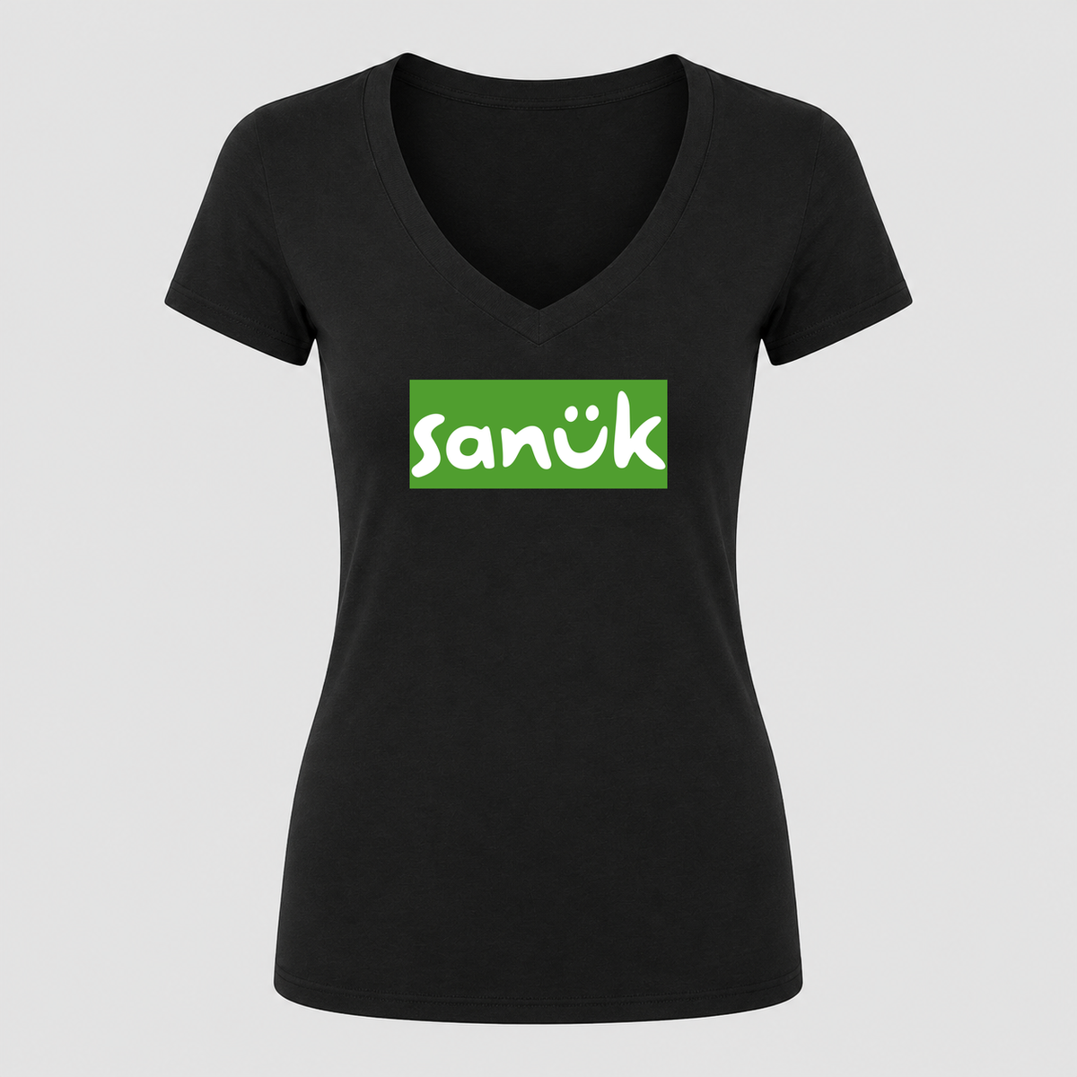 Women's Sanuk V Neck T-Shirt in black